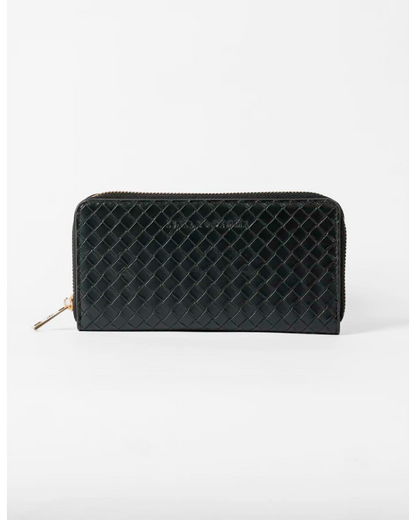 STELLA & GEMMA FINNEY WALLET - BLACK WEAVE