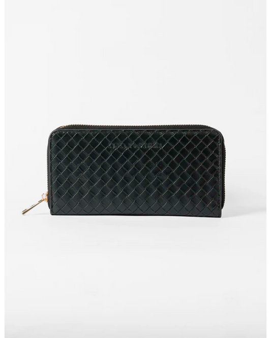 STELLA & GEMMA FINNEY WALLET - BLACK WEAVE