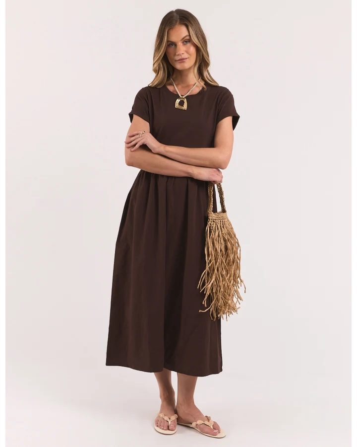 FOXWOOD ASTRID DRESS - COFFEE
