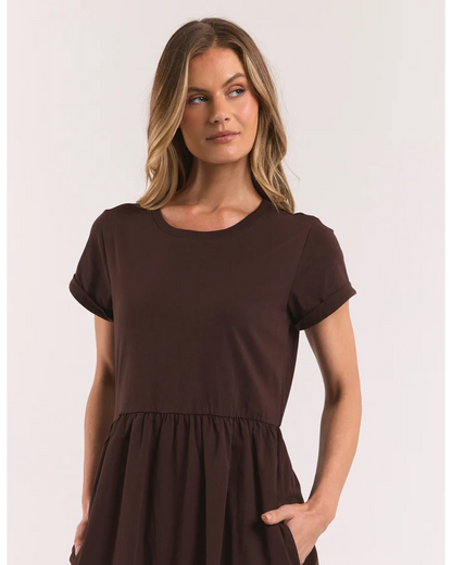 FOXWOOD ASTRID DRESS - COFFEE