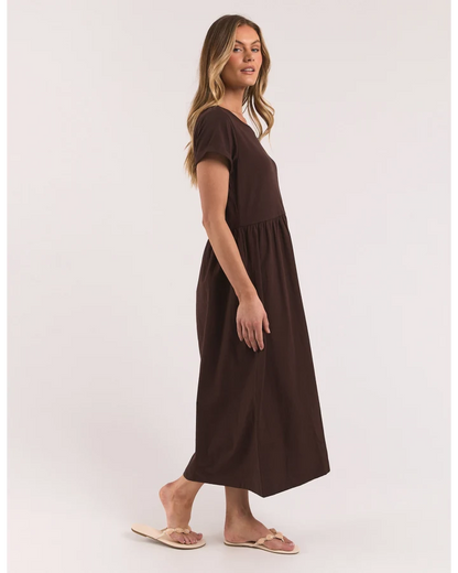 FOXWOOD ASTRID DRESS - COFFEE
