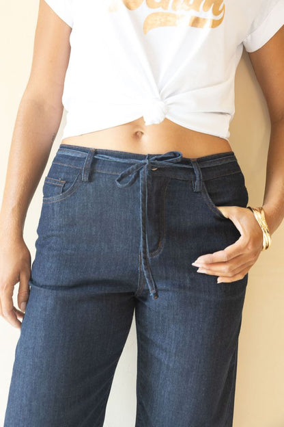 HUMIDITY LIFESTYLE IVY BARREL JEAN - DARK BLUE