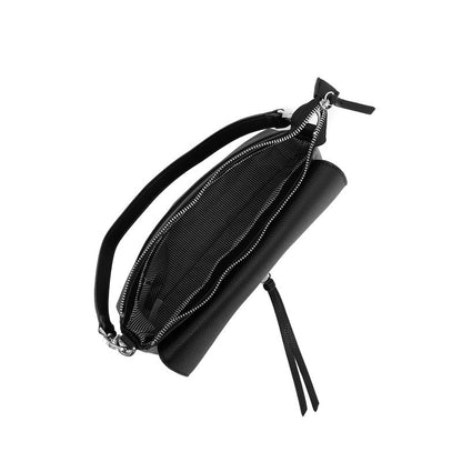 BLACK CAVIAR BAGS - BECKY FLAP CROSSBODY - BLACK