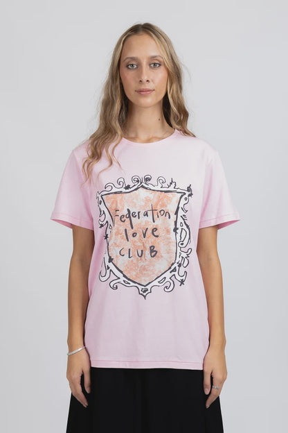 FEDERATION RUSH TEE - LOVE CLUB - PINK
