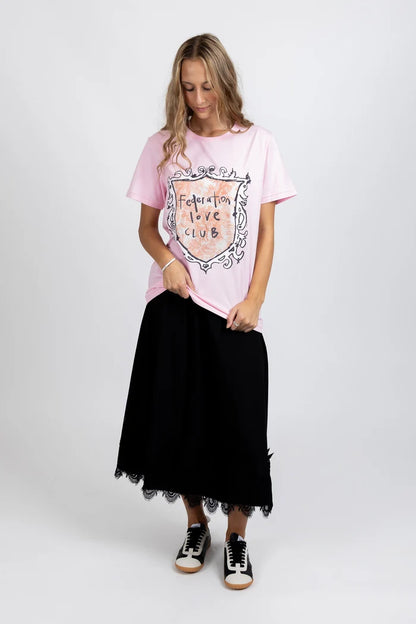 FEDERATION RUSH TEE - LOVE CLUB - PINK