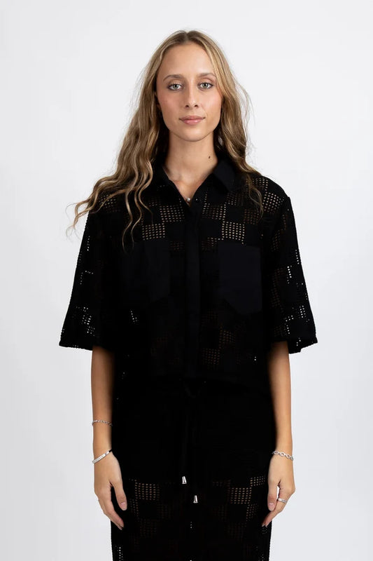 FEDERATION HOLLY SHIRT - BLACK