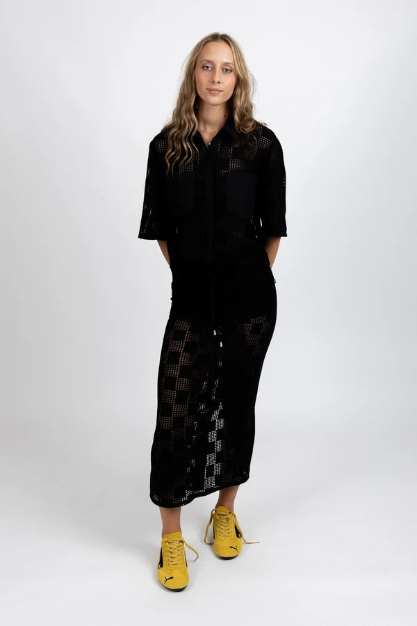 FEDERATION HOLLY SHIRT - BLACK