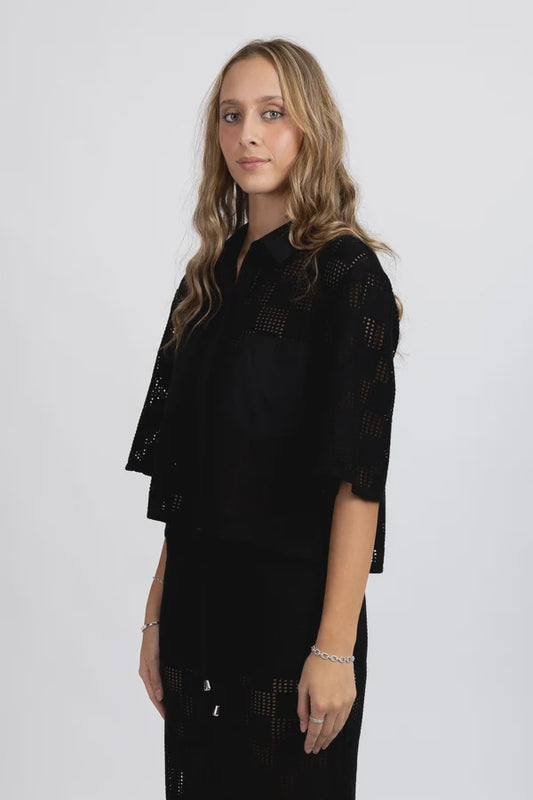 FEDERATION HOLLY SHIRT - BLACK