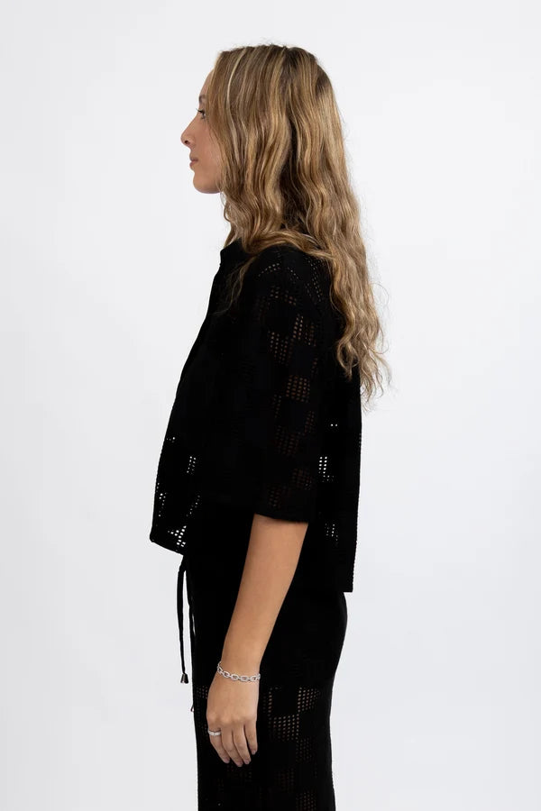 FEDERATION HOLLY SHIRT - BLACK
