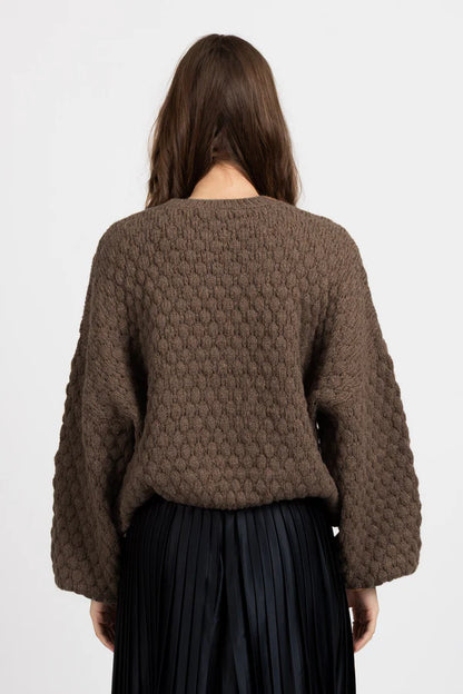 FEDERATION HONEYCOMB KNIT - CHOCOLATE