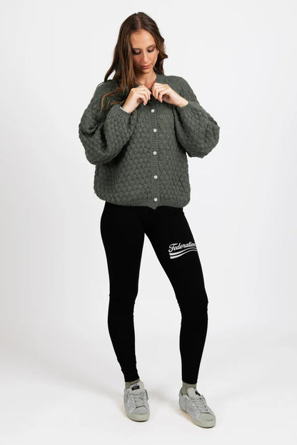 FEDERATION HONEYCOMB CARDI - STORMY