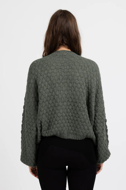 FEDERATION HONEYCOMB CARDI - STORMY
