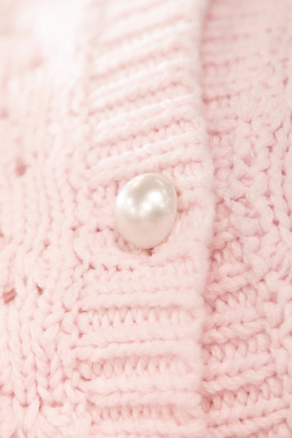 FEDERATION HONEYCOMB CARDI - PINK