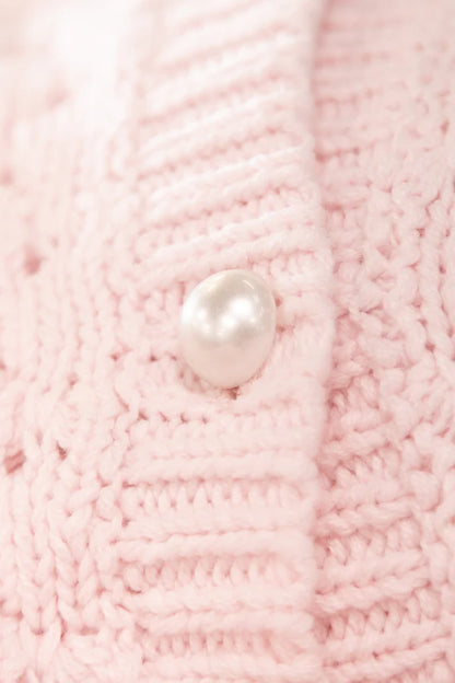 FEDERATION HONEYCOMB CARDI - PINK