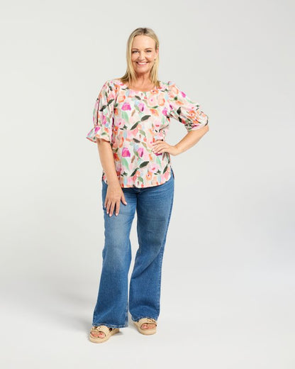 SEDUCE SADIE TOP - SOFT BLOOM