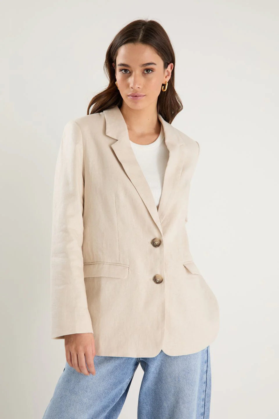 RE:UNION LABEL - PILLAR BLAZER - CREAM