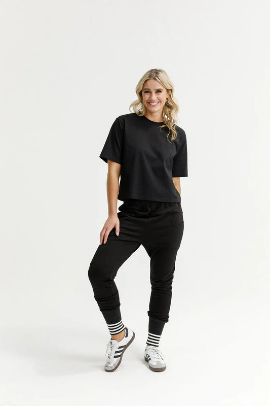 HOME-LEE ALPINE APARTMENT PANTS - BLACK/SILVER X
