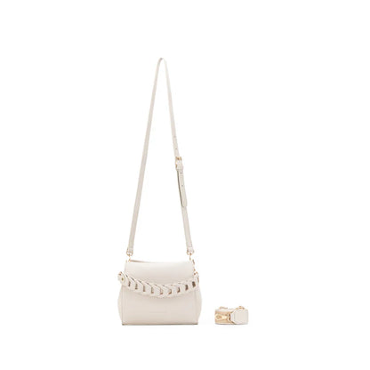 BLACK CAVIAR LUA PLAIT HANDBAG - OATMEAL