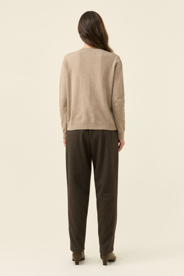 ISLE OF MINE - DARBY CARDIGAN - STONE