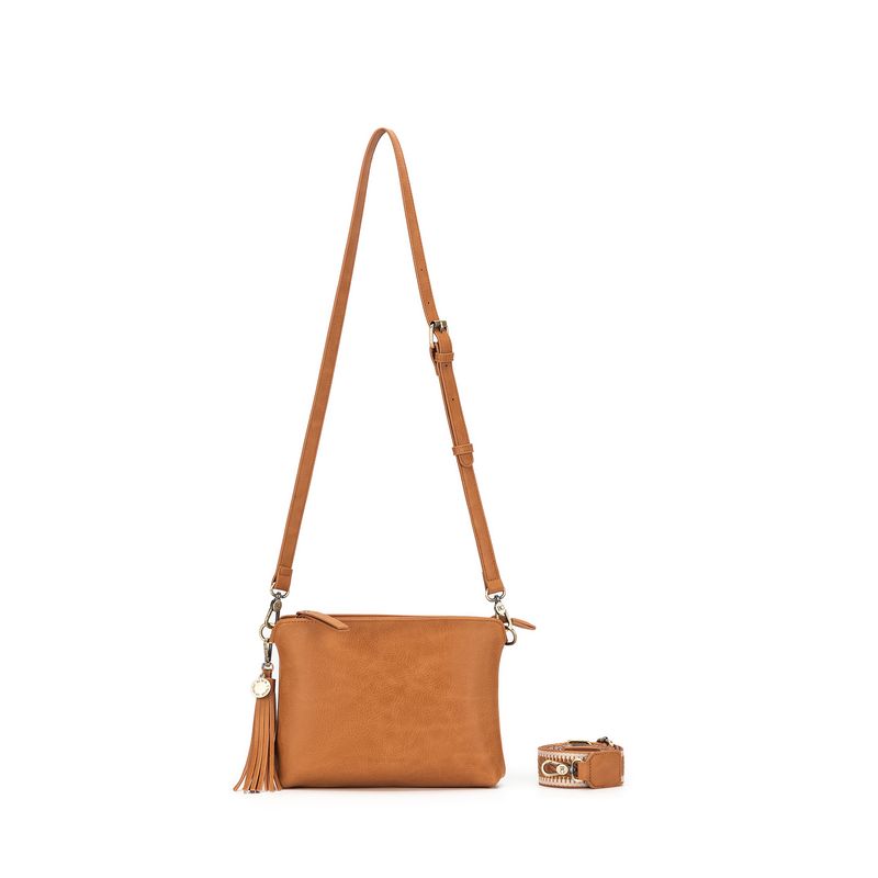 BLACK CAVIAR BAGS - CALLIE CROSSBODY - TAN
