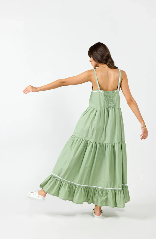 DRAMA THE LABEL EARTH DRESS - ASPEN GREEN - 2148