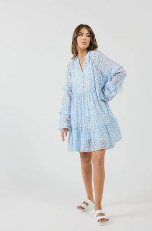 DRAMA THE LABEL MYKONOS DRESS - BLUE WATER - 2185