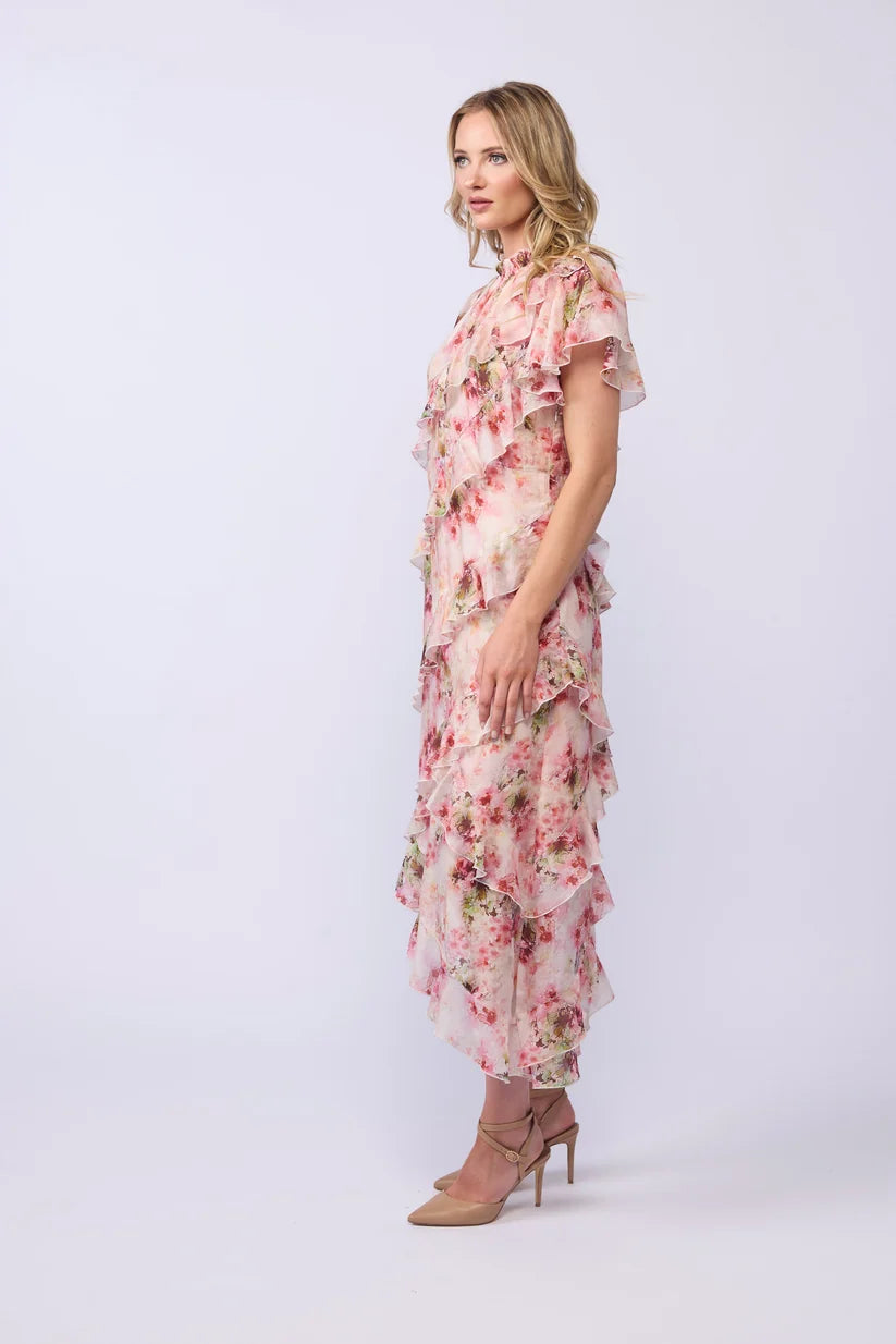 DRAMA THE LABEL FREDA DRESS - CARNATION