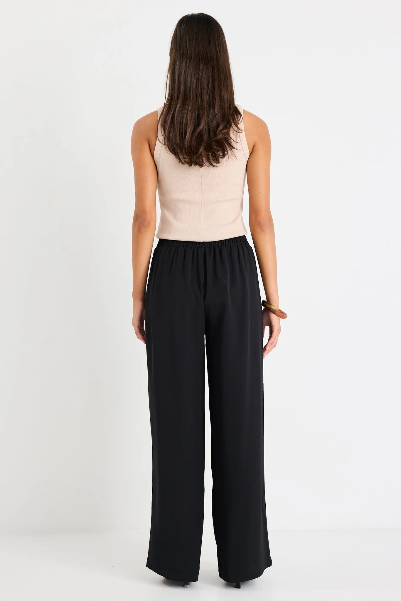 AMONG THE BRAVE INSTINCTIVE  WIDE LEG PANT - BLACK
