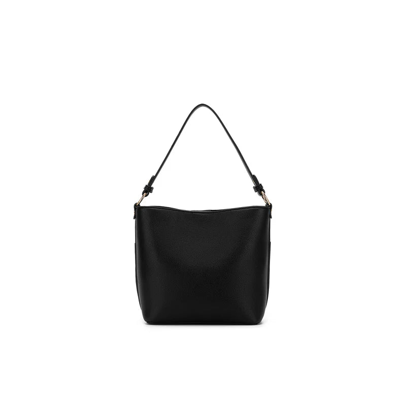 BLACK CAVIAR MELODY CROSSBODY BAG - BLACK