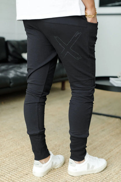 HOME-LEE APARTMENT PANTS - WINTER - BLACK/BLACK X OUTLINE