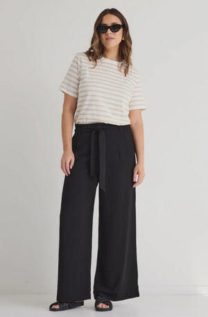 STORIES TO BE TOLD SYDNEY BELT PANT - BLACK