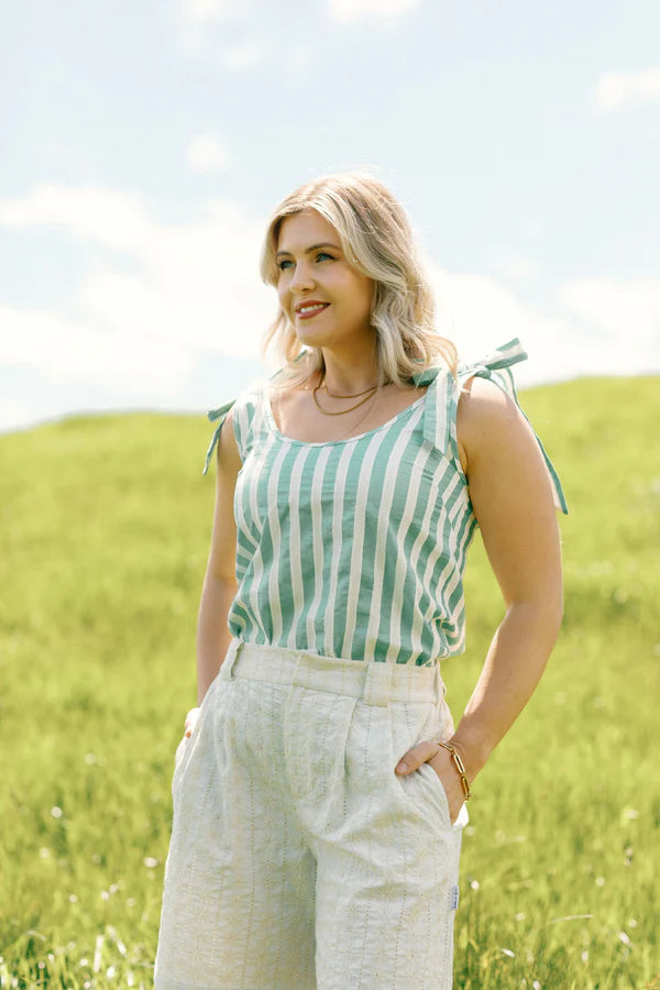 HOME-LEE ANDI TOP - APPLE STRIPES