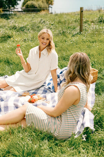 HOME-LEE LOLO DRESS - CREAM DAISIES