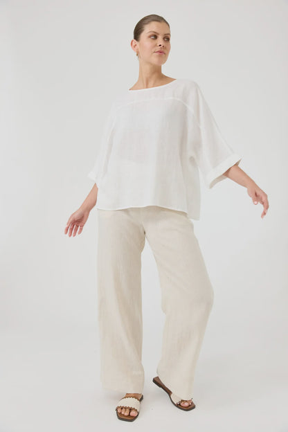 EB & IVE STUDIO RELAXED TOP - SALT