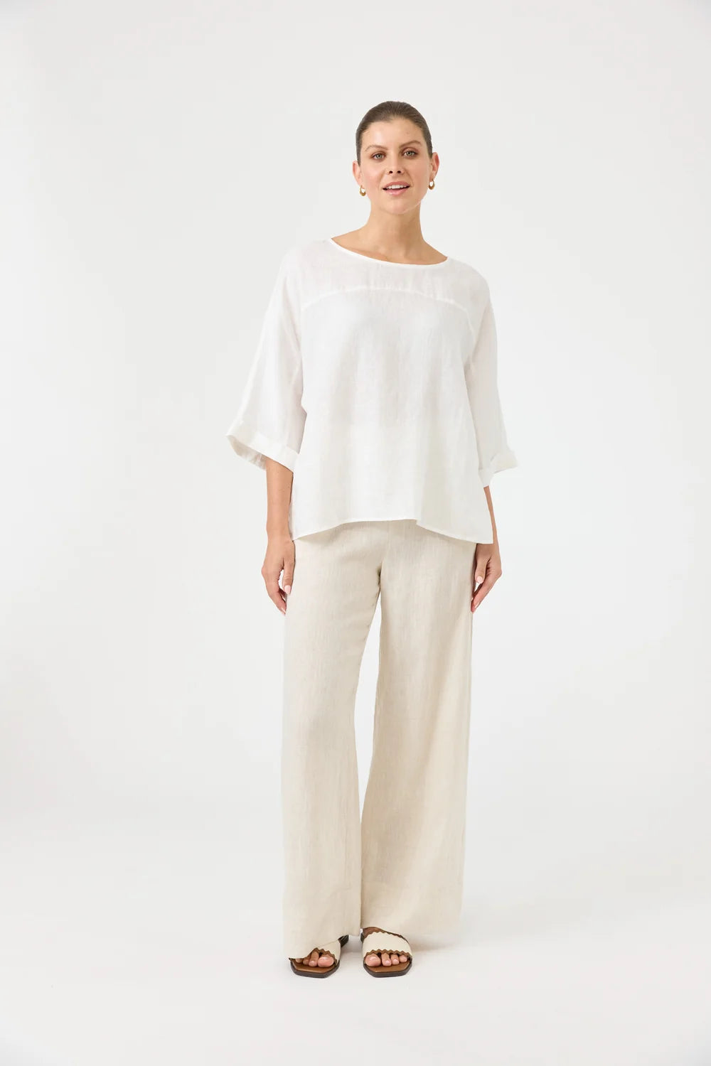 EB & IVE STUDIO RELAXED TOP - SALT