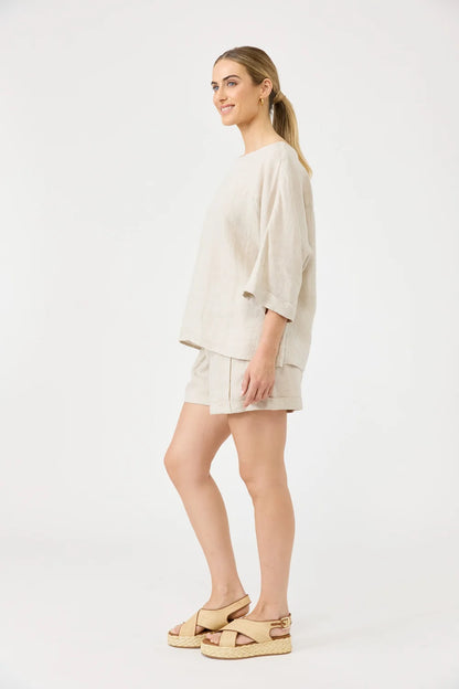 EB & IVE STUDIO RELAXED TOP - TUSK