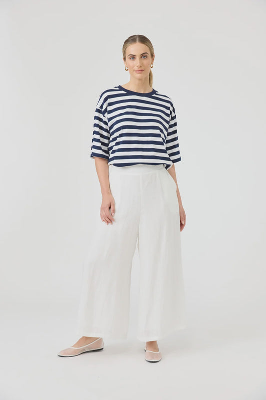 EB & IVE STUDIO CROP PANT - SALT