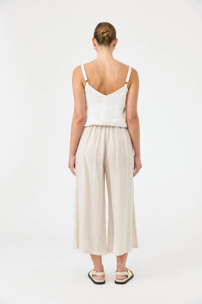 EB & IVE STUDIO CROP PANT - TUSK