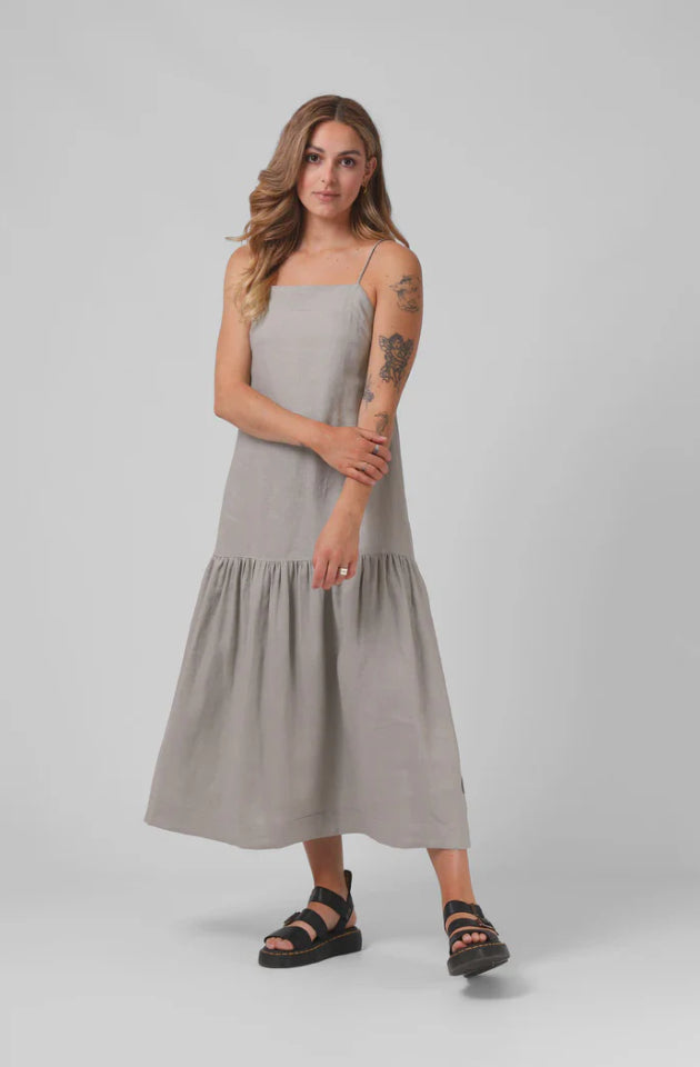 RPM ANTOINETTE DRESS - SAGE GREY - 24PW14B