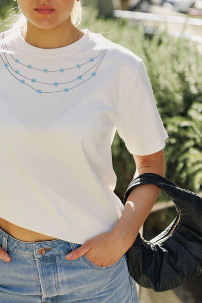 HOME-LEE - CHRIS TEE - IVORY DAISY CHAIN