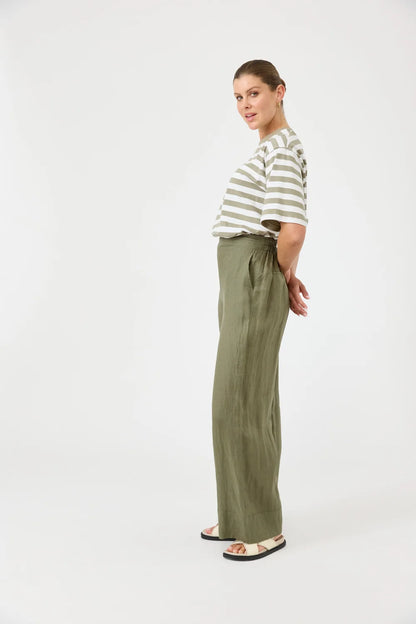 EB & IVE STUDIO PANT - KHAKI