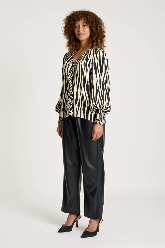 EB & IVE - SAN FRILL TOP - SAVANNA