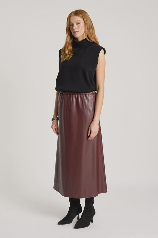 EB & IVE - AMINA SKIRT - MAHOGANY