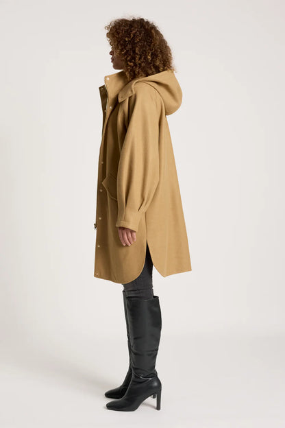 EB & IVE - SABLE HOOD JACKET - MOCHA