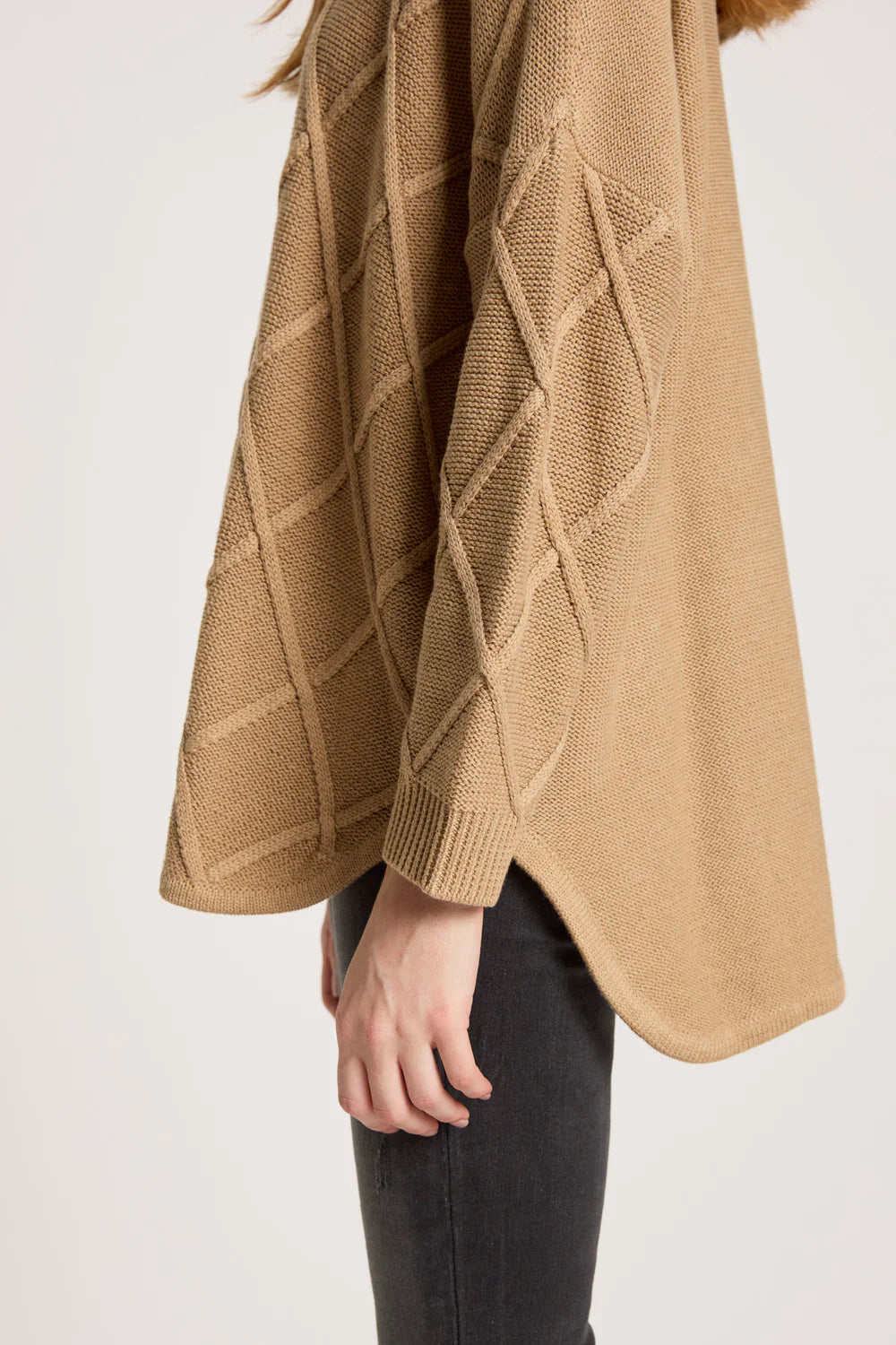 EB & IVE - LIORA RELAXED JUMPER - MOCHA