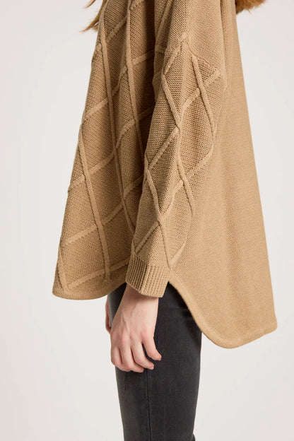 EB & IVE - LIORA RELAXED JUMPER - MOCHA