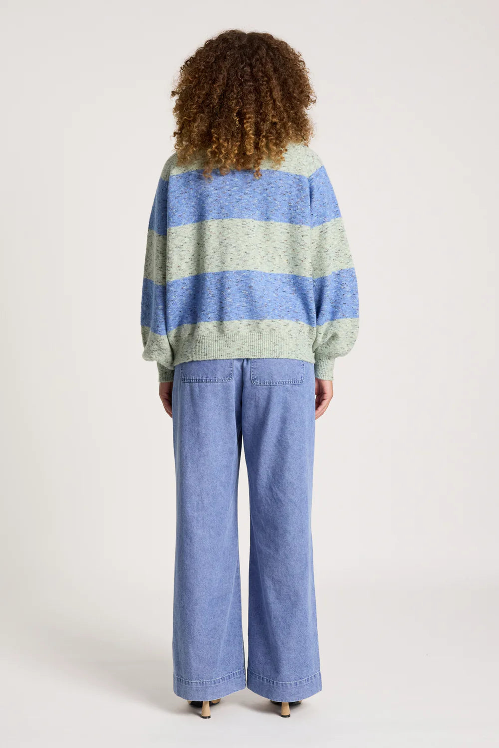 EB & IVE - ZARDA CARDIGAN - SAGE/LAKE