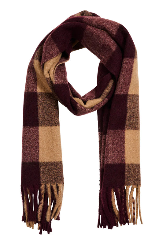 EB & IVE ZALA SCARF - MAHOGANY