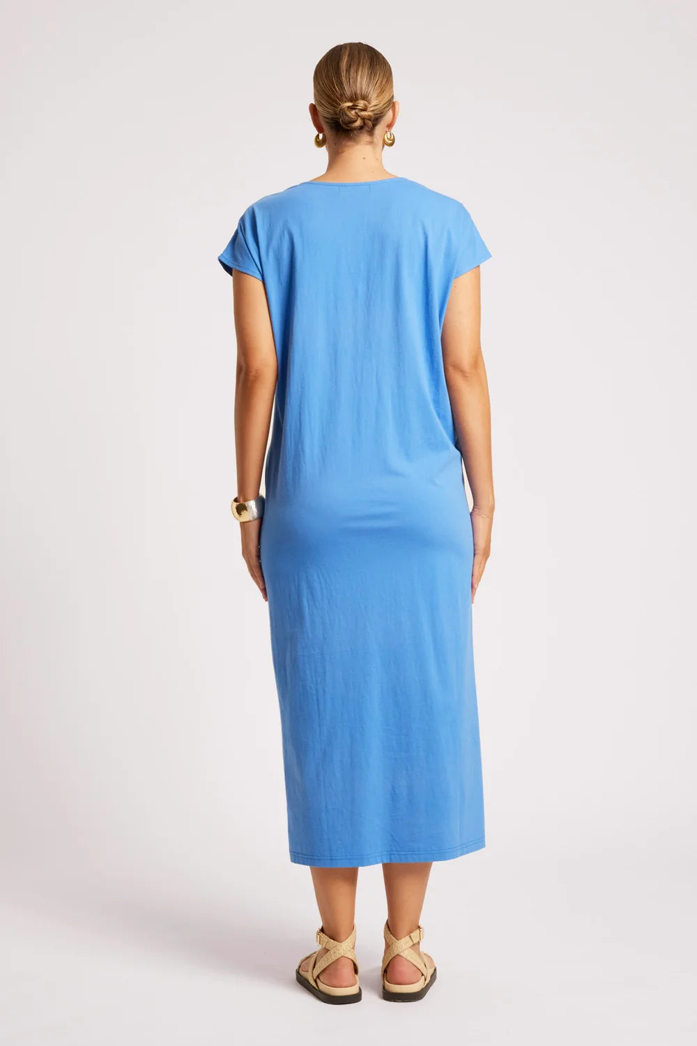 EB & IVE CASA TWIST DRESS - MARINE