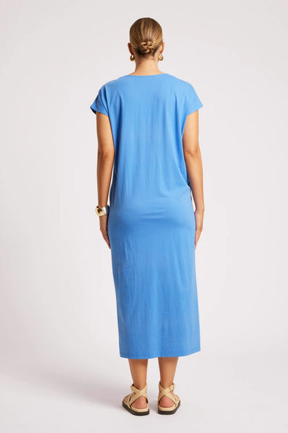 EB & IVE CASA TWIST DRESS - MARINE